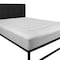 Flash Furniture Capri Comfortable Sleep White Mattress Pad - Deep Pocket - King Size - Quilted Cotton Top - Hypoallergenic - Fits 8"-21" Mattresses RF-REM-09-K-GG - alternate 6